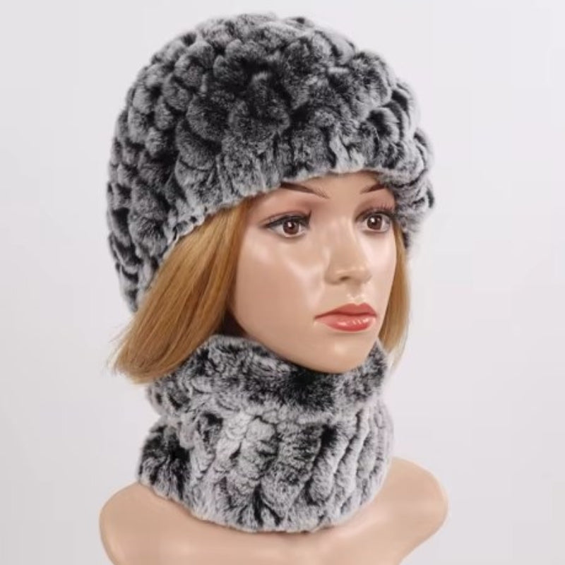 Parure Echarpe Bonnet Femme 10 
