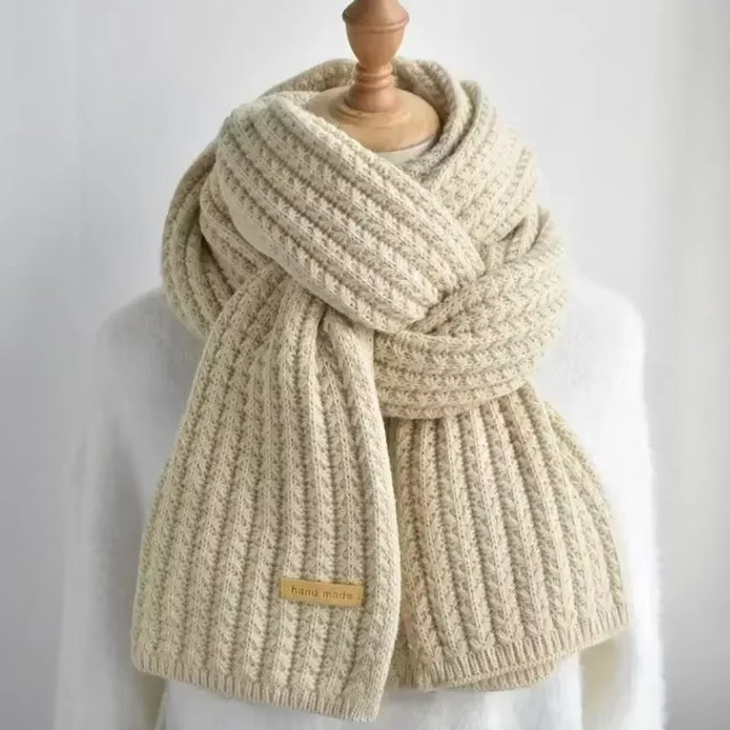 Echarpe Tricot Crème 