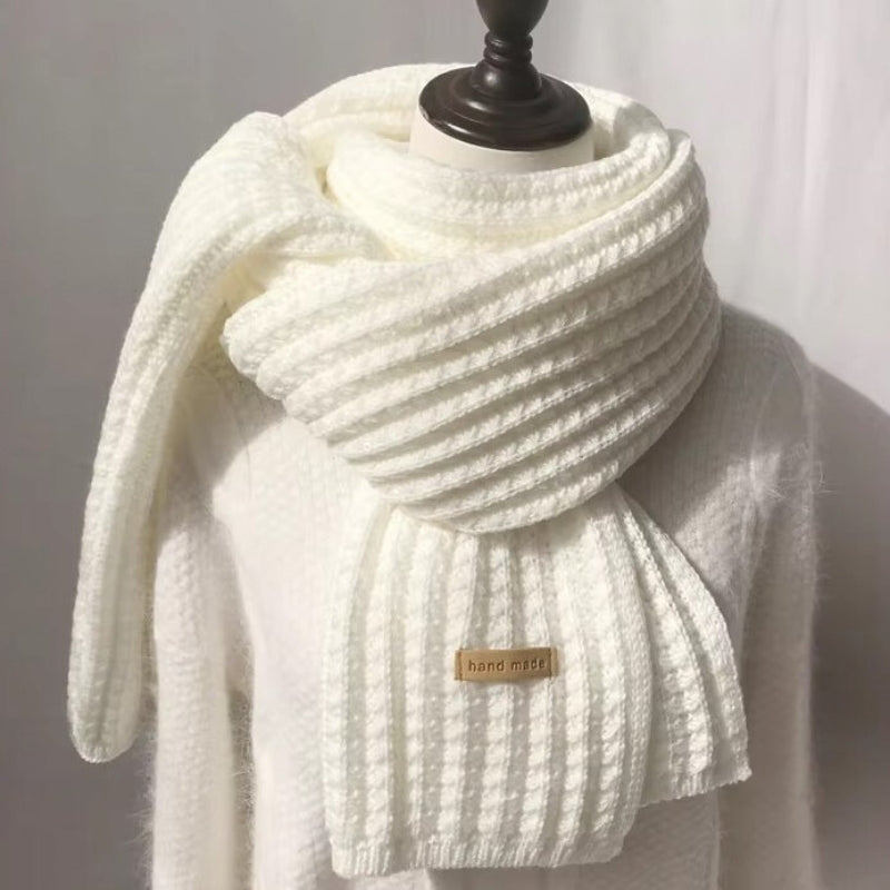 Echarpe Tricot Blanc 