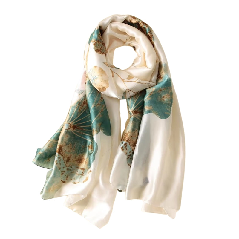 Foulard Long Femme Beige Crème 180*85cm