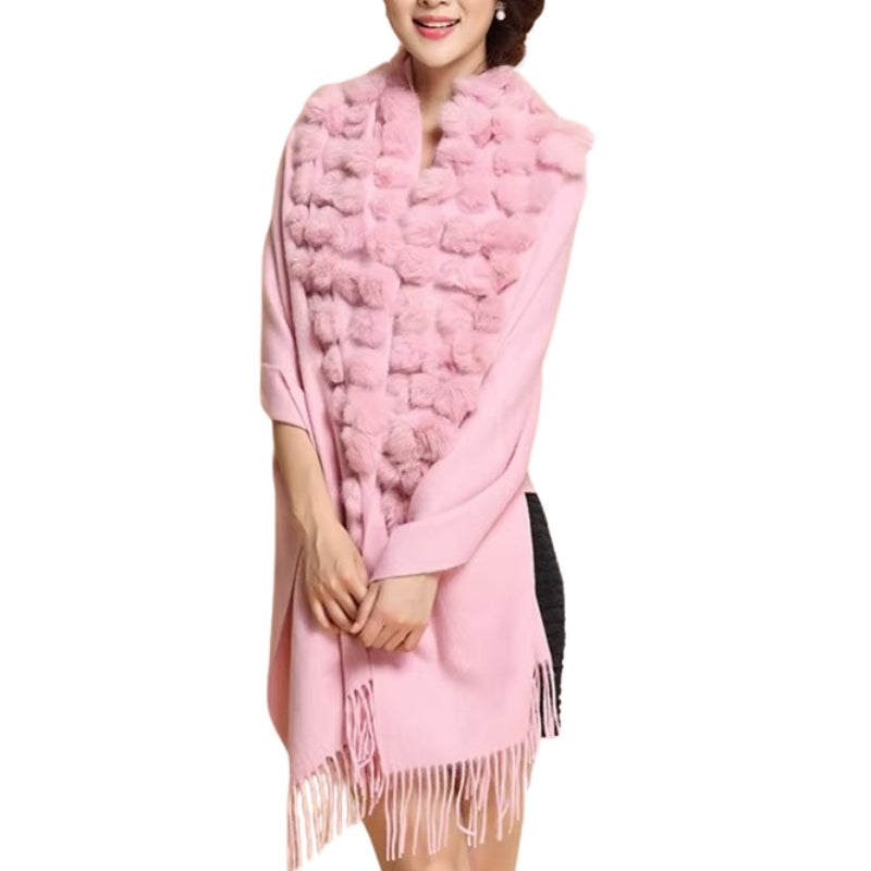 Grande Echarpe Châle Rose Pâle 200*70cm