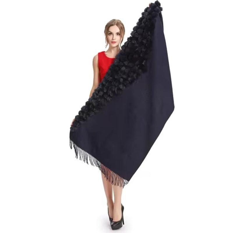 Grande Echarpe Châle Noir 200*70cm