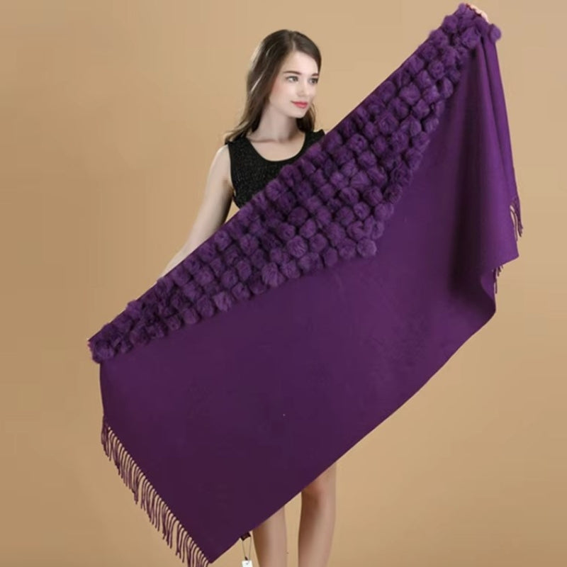 Grande Echarpe Châle Violet 200*70cm