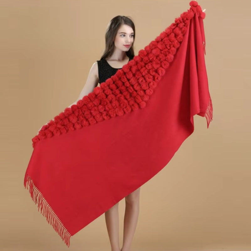 Grande Echarpe Châle Rouge 200*70cm