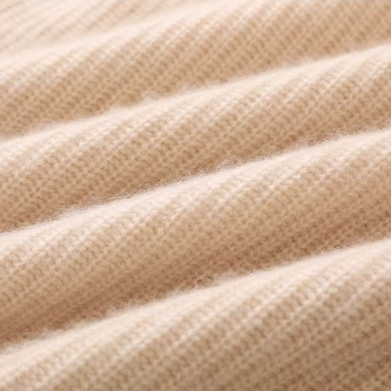 Poncho Cachemire Court gros plan texture - Beige - Caramel - Noir Ébène - Gris Clair
