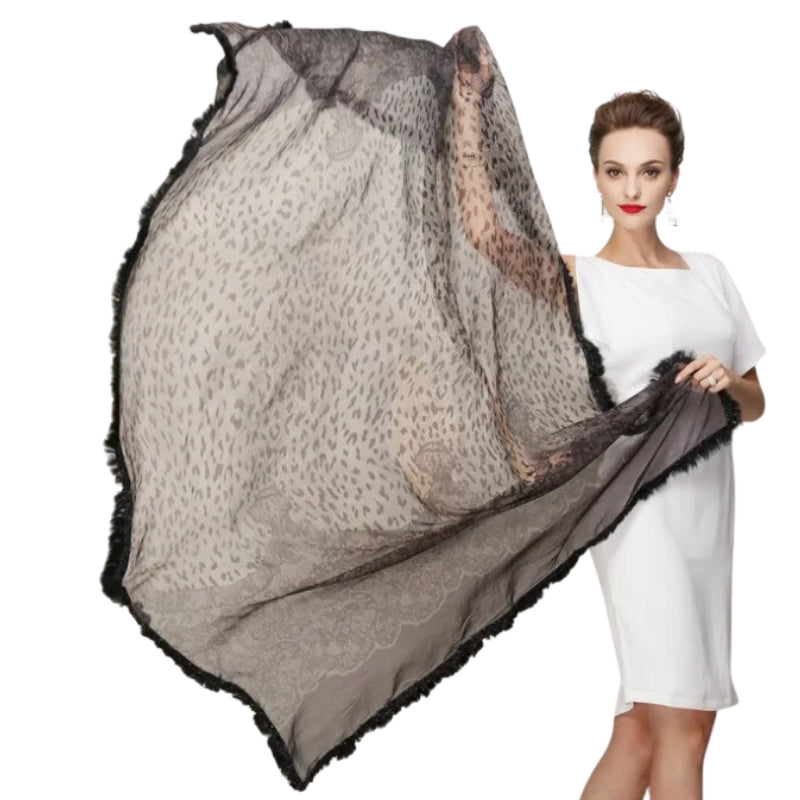 Foulard Imprimé Léopard 