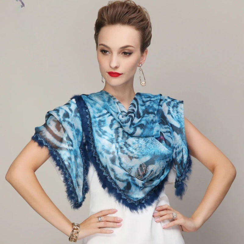 Foulard Imprimé Léopard 