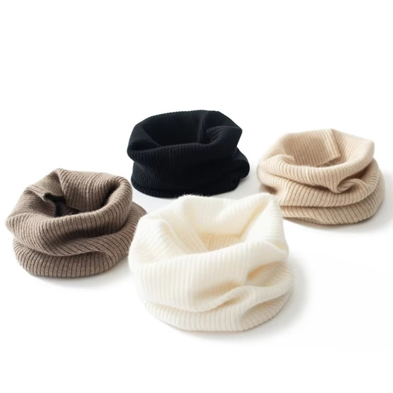 Écharpe Cachemire Noir Snood Noir 35*22cm