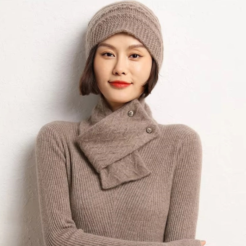 Echarpe Snood Femme Marron 80*10cm