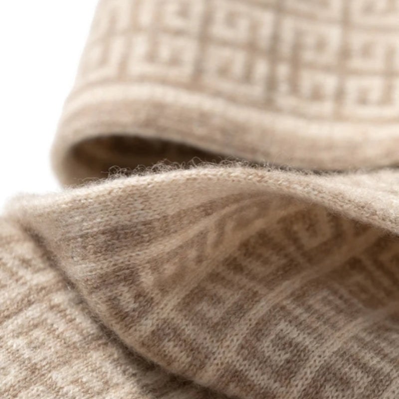 Echarpe Laine et Cachemire Beige 