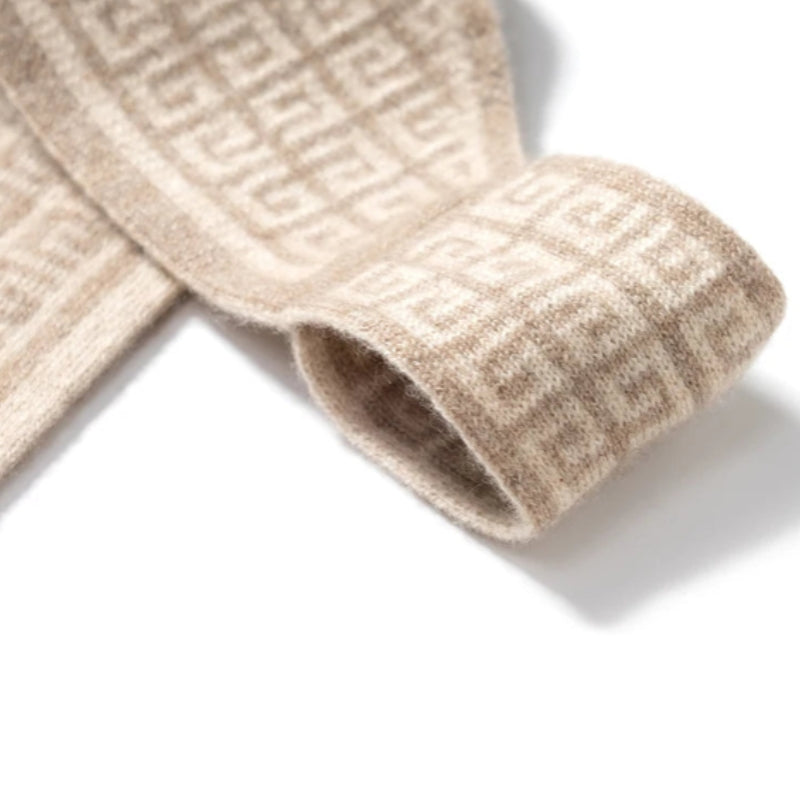 Echarpe Laine et Cachemire Beige 
