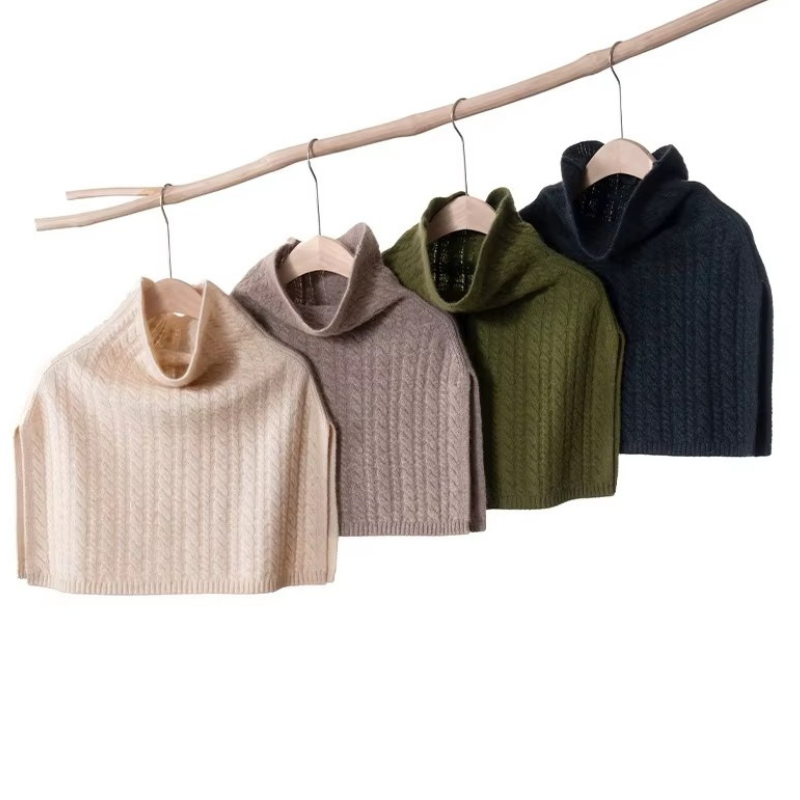 Cache Col Chaud quatre articles alignés - Vert - Noir - Beige - Bleu Marine - Marron - Rose - Rouge