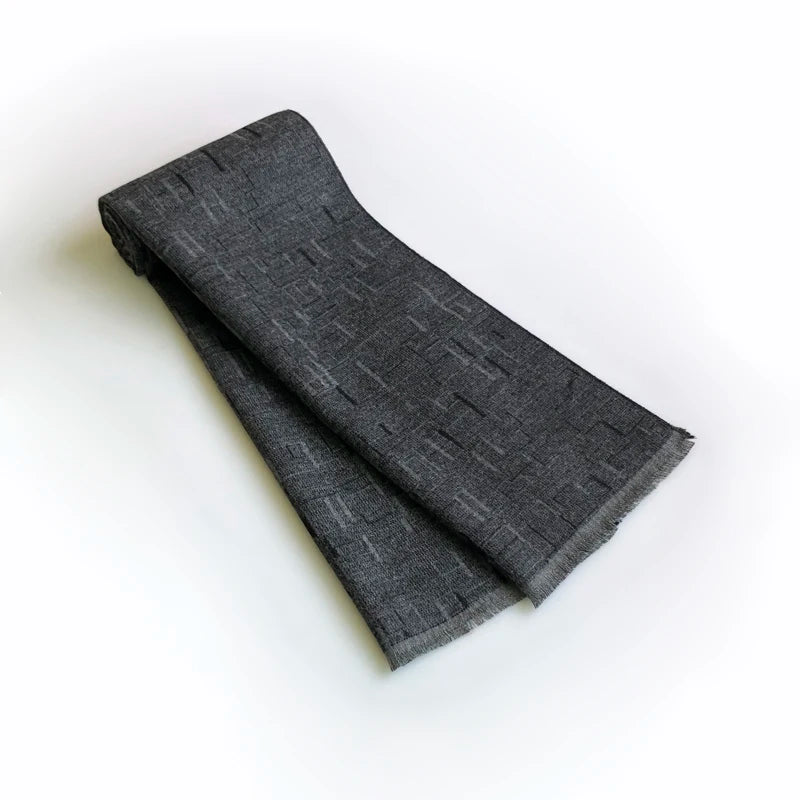 Echarpe Homme Gris Anthracite 180x30cm