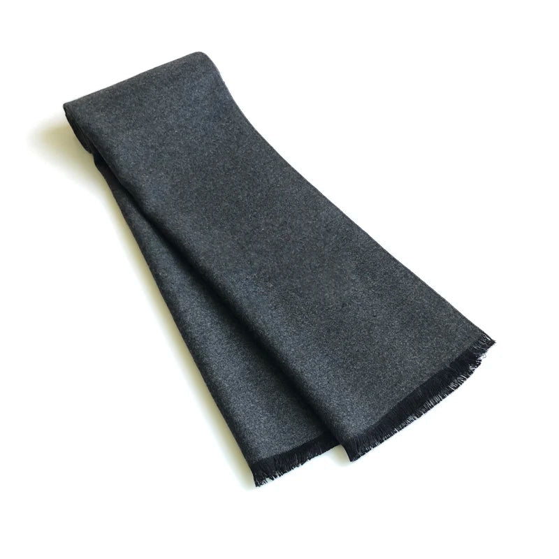 Echarpe Homme Gris Gris Foncé 180x30cm