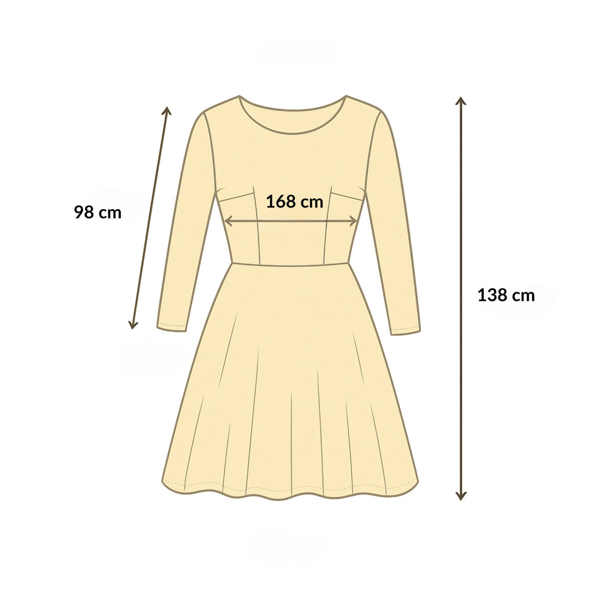 Longue Robe de Plage à Broderie Ethnique guide des dimensions - Noir - Blanc