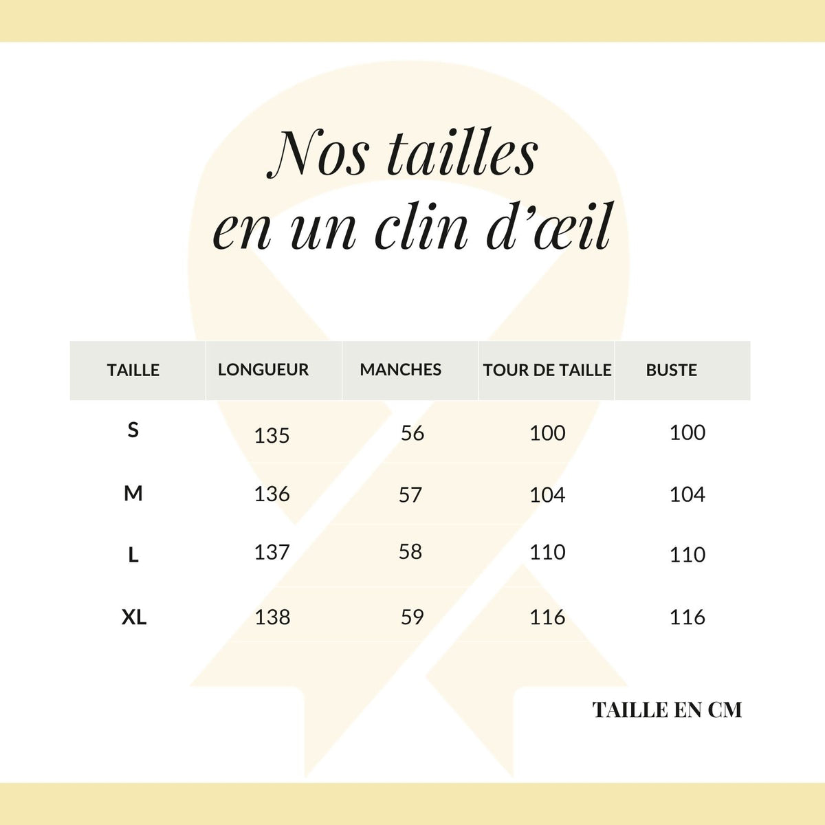Robe Paréo Décolletée guide des dimensions - Blanc - Bleu
