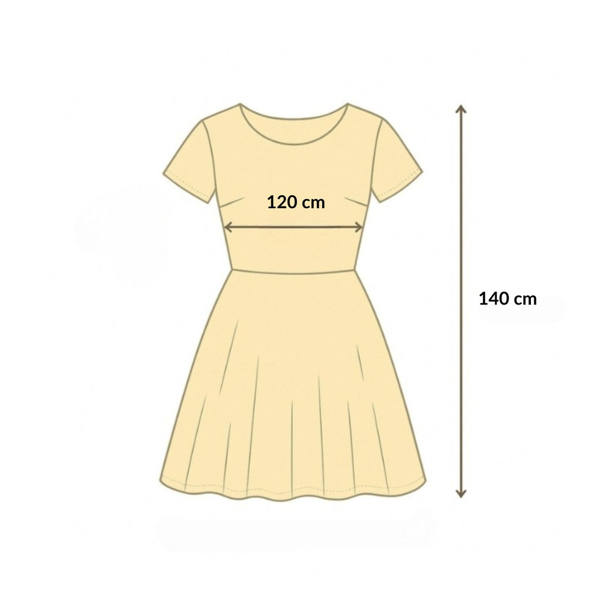 Robe de Plage Style Oversize guide des dimensions - Bleu - Lavande - Noir - Rouge Brique - Gris - Vert Clair - Vert Foncé - Rose Clair - Blanc - Beige