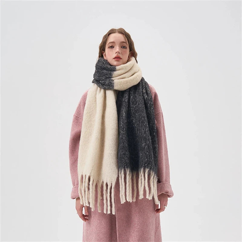 Grosse Echarpe Plaid Femme 