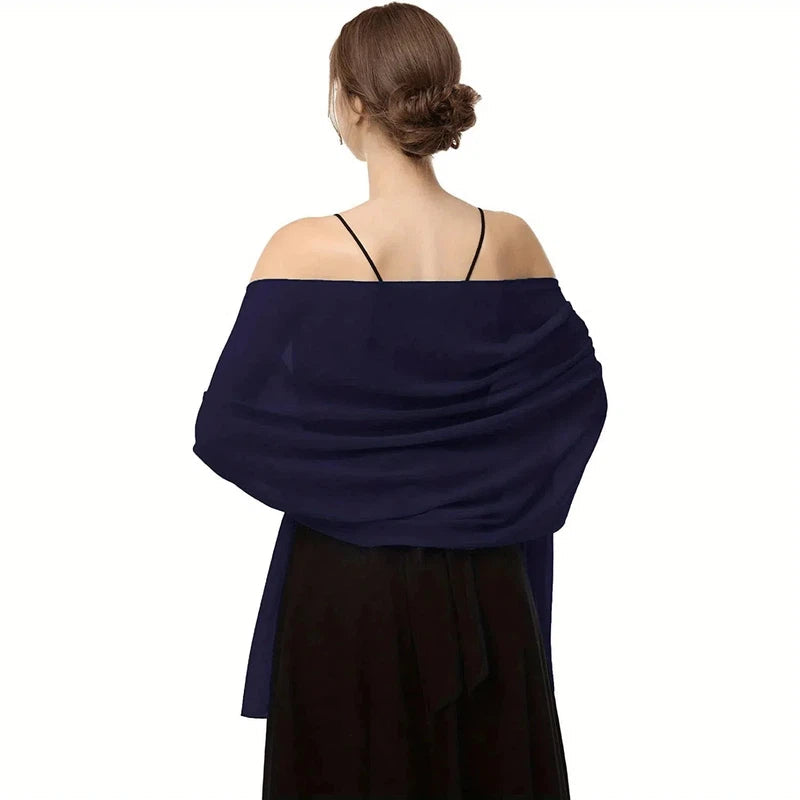 Etole Femme Chic Bleu Marine 180*75cm