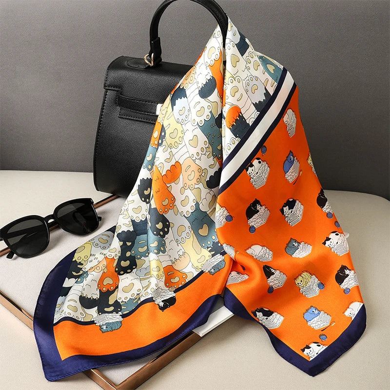 Petit Foulard Tour De Cou Femme 