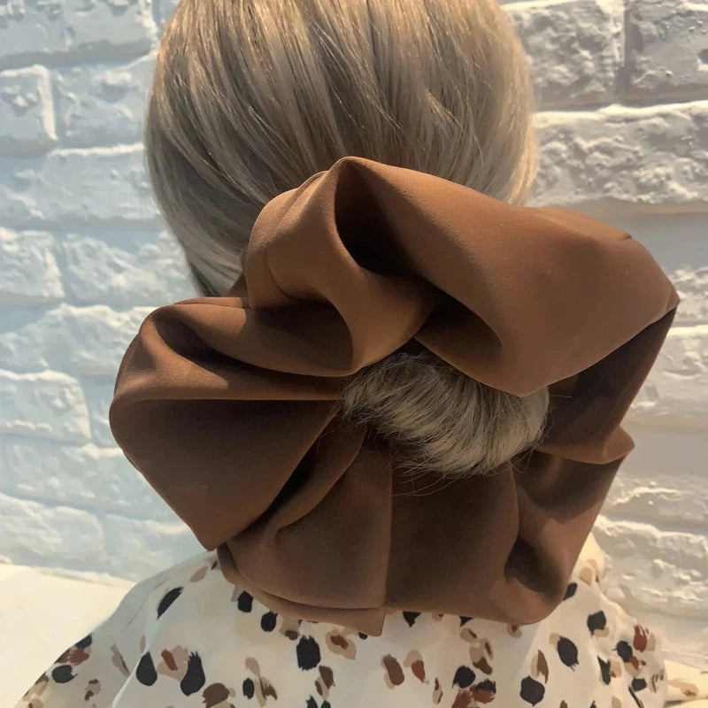 Gros Chouchou Cheveux Marron Chocolat 