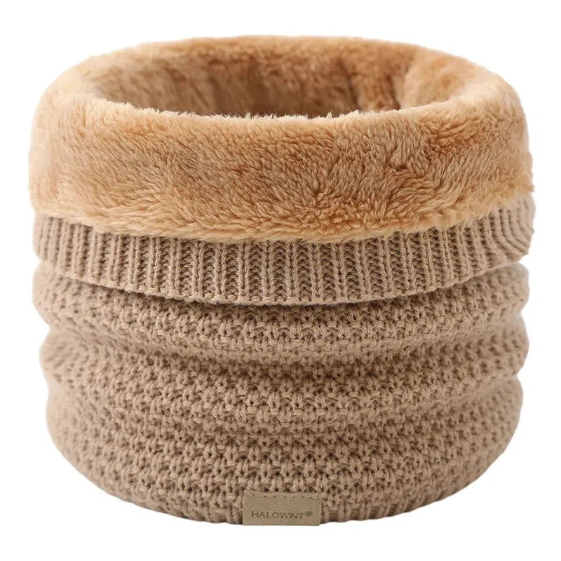 Snood Doublé Polaire Camel 