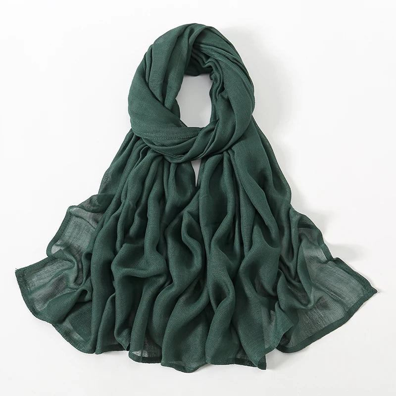 Foulard Femme pour Hijab Vert Foncé 190*85cm
