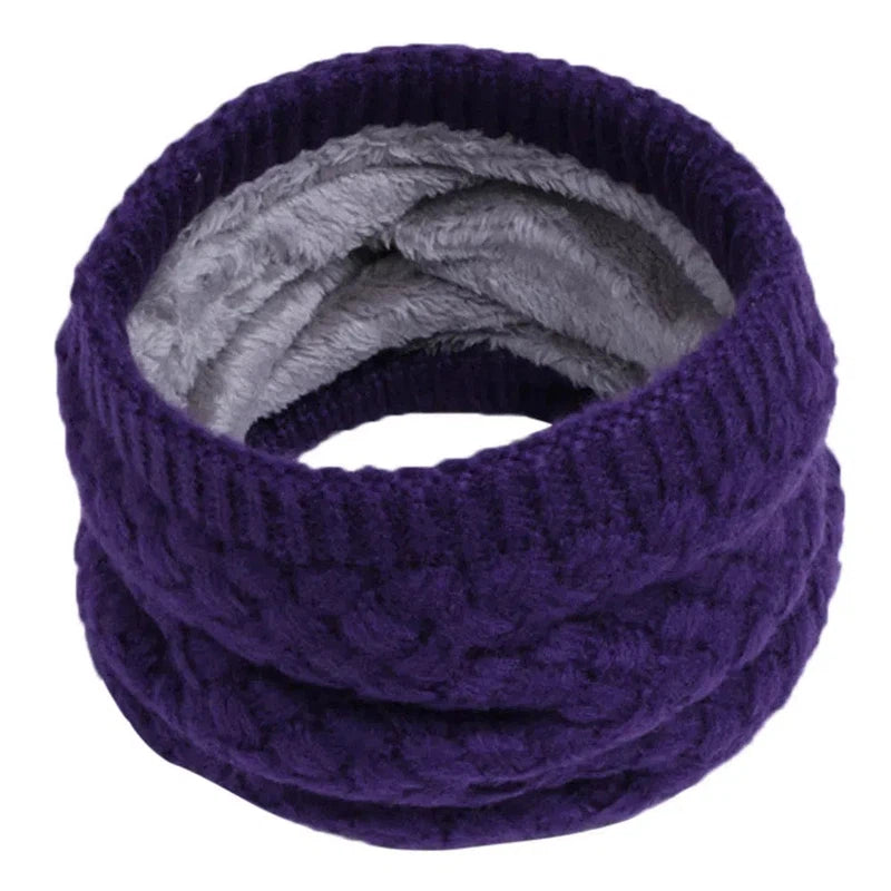 Snood Polaire Enfant Violet 3-10 ans / 25*21cm