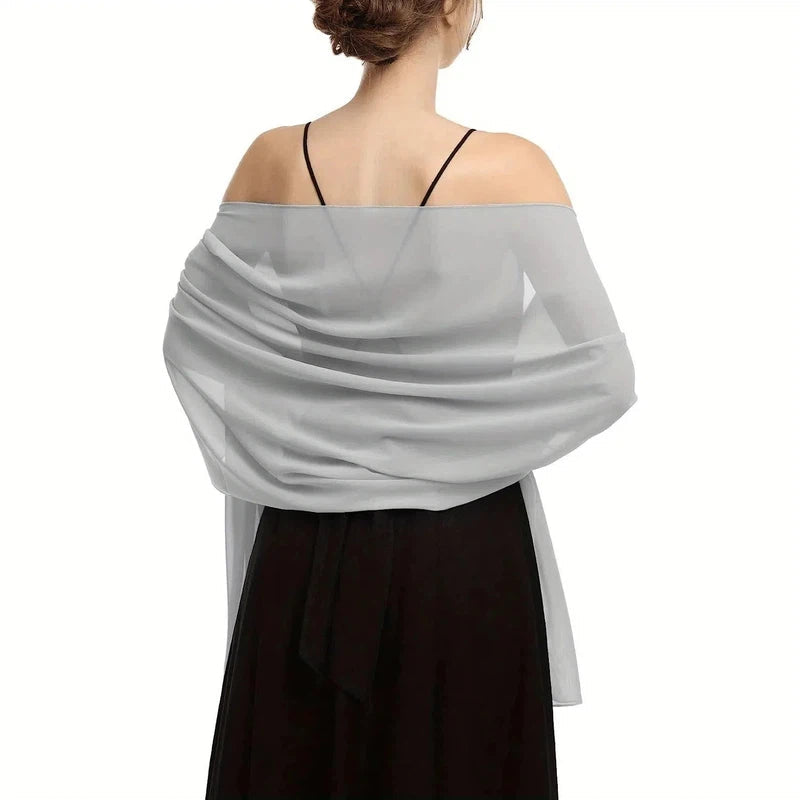 Etole Femme Chic Gris Clair et Noir 180*75cm