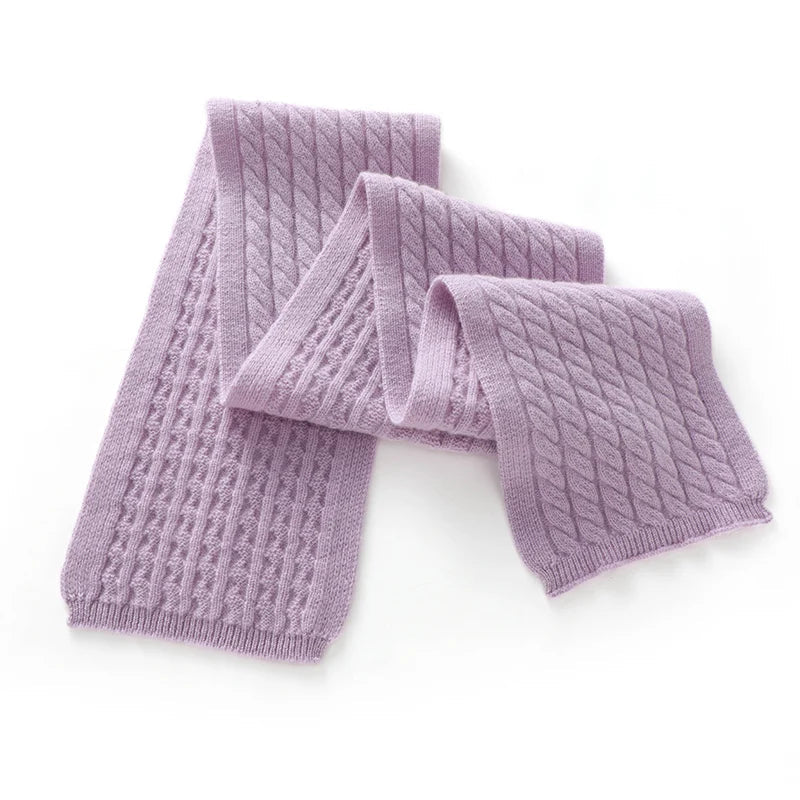 Écharpe En Cachemire Violet pour Femme Lavande 152*15cm