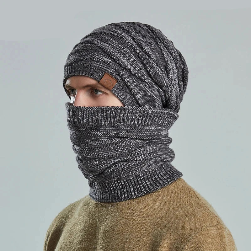 Ensemble Snood Bonnet Homme 