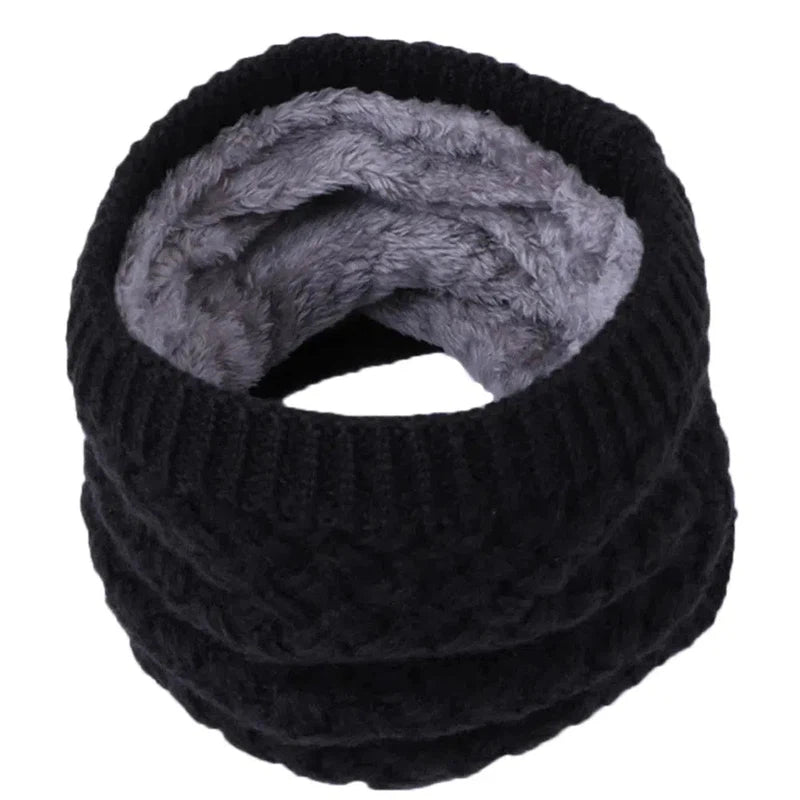 Snood Polaire Enfant Gris Charbon 3-10 ans / 25*21cm