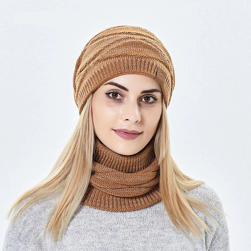Ensemble Snood Bonnet Femme 