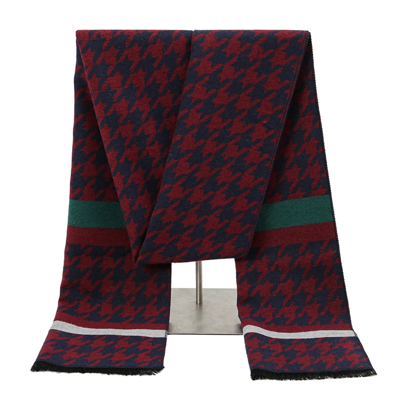 Longue Echarpe Pour Homme Bordeaux 30*180cm