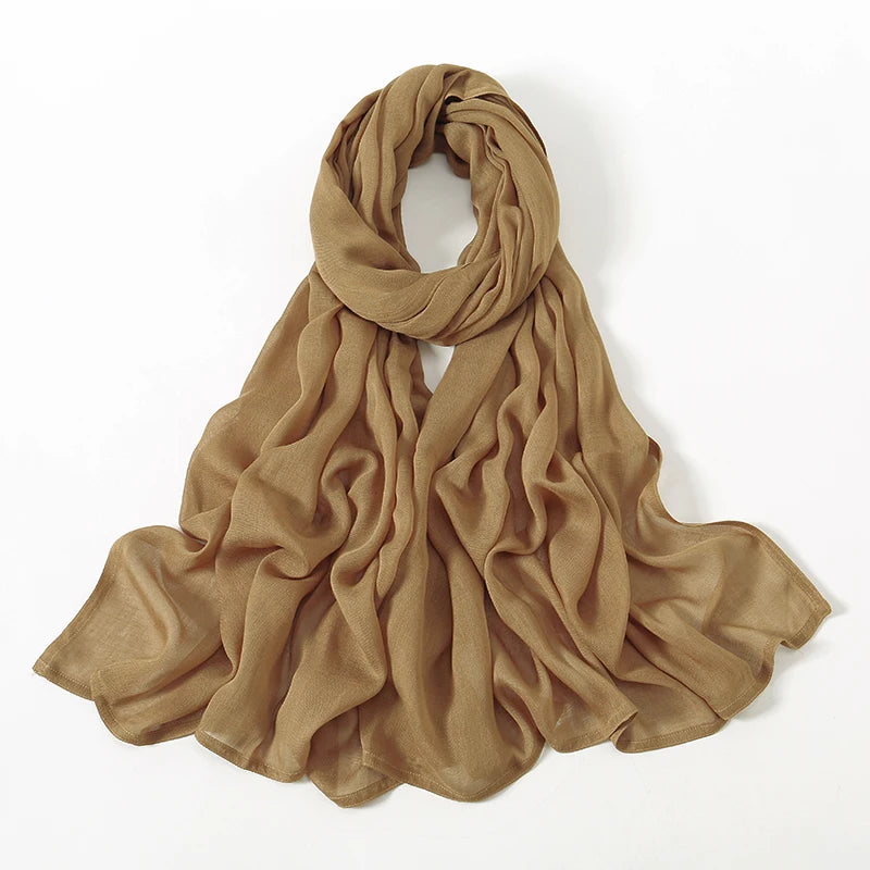 Foulard Femme pour Hijab Beige Sable 190*85cm