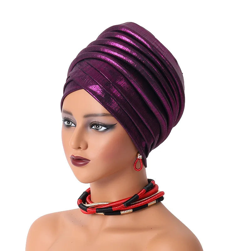 Foulard Turban Africain Violet 