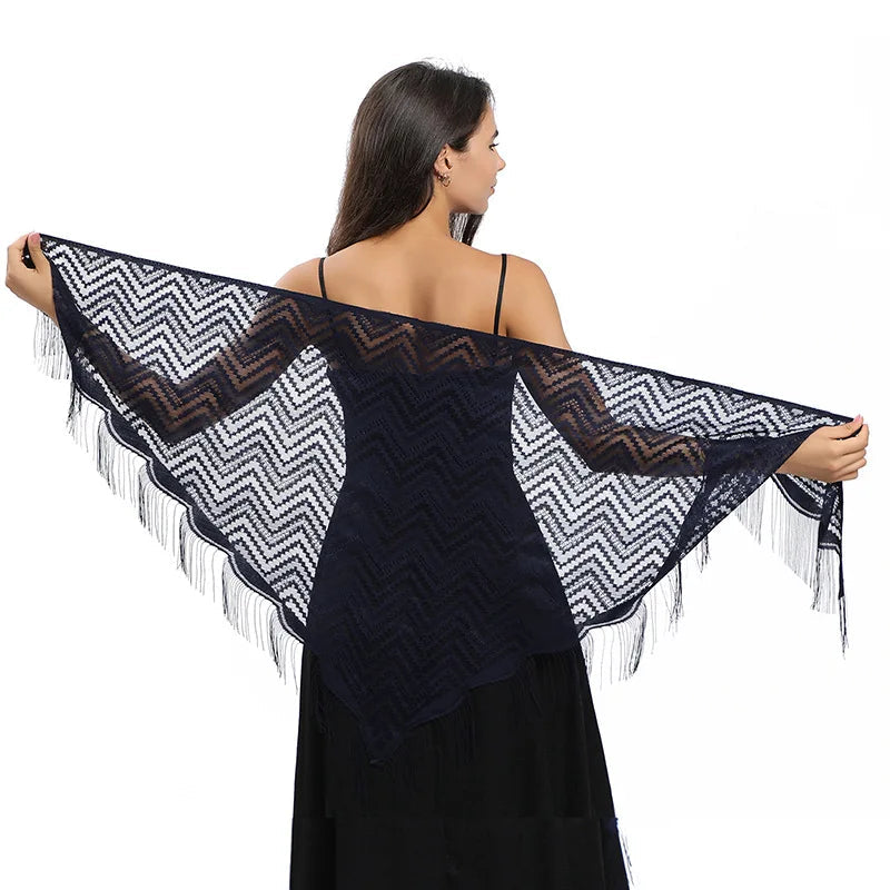 Châle Dentelle au Crochet 