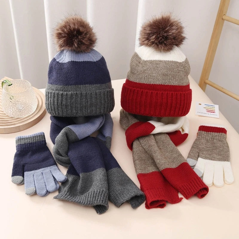 Parure Bonnet Gant Echarpe Enfant 