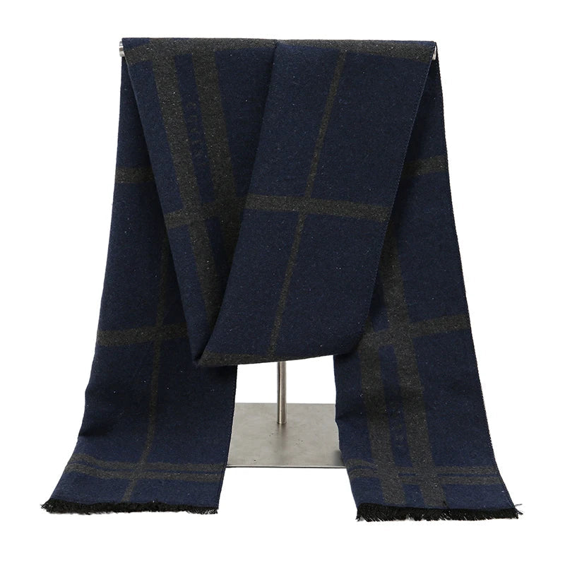 Longue Echarpe Pour Homme Bleu Nuit 30*180cm