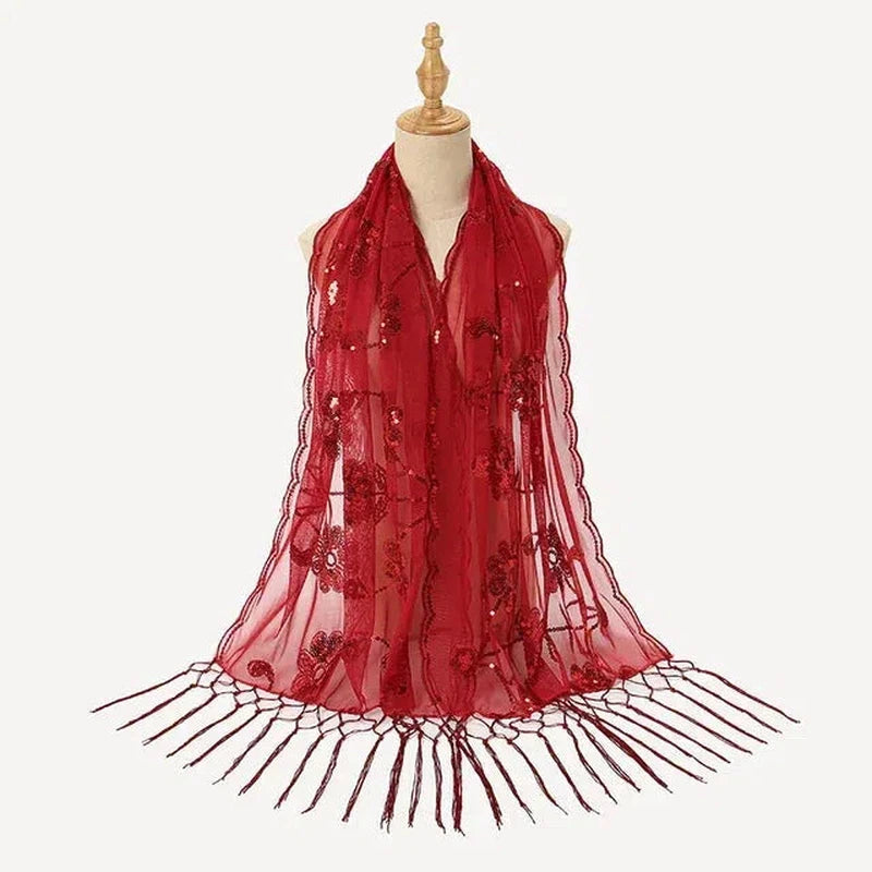 Etole Femme Pour Mariage Rouge Cerise 135*175cm