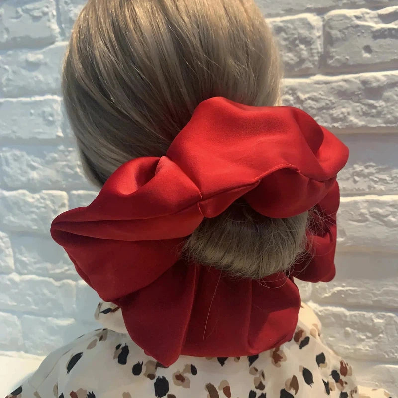 Gros Chouchou Cheveux Rouge Cerise 