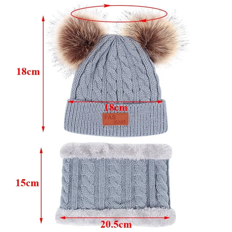 Ensemble Accessoire Bonnet Gant Echarpe Enfant 