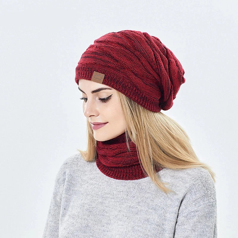 Ensemble Snood Bonnet Femme 