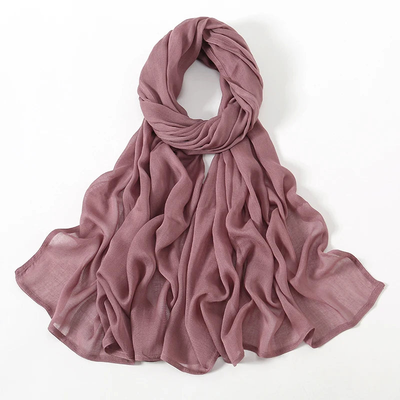 Foulard Hijab Violet Poudré 190*85cm