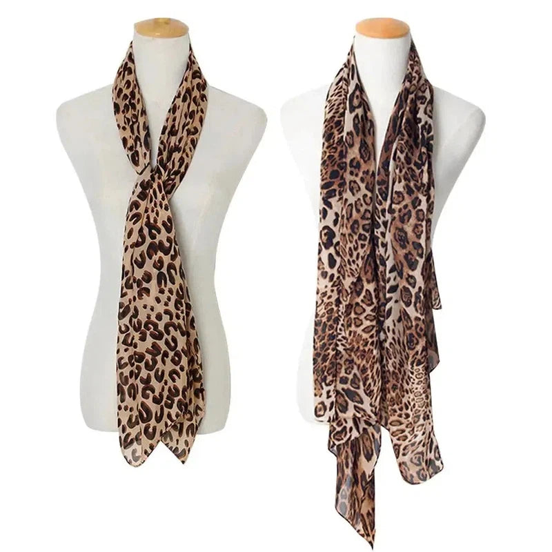 Foulard Léopard Marron 