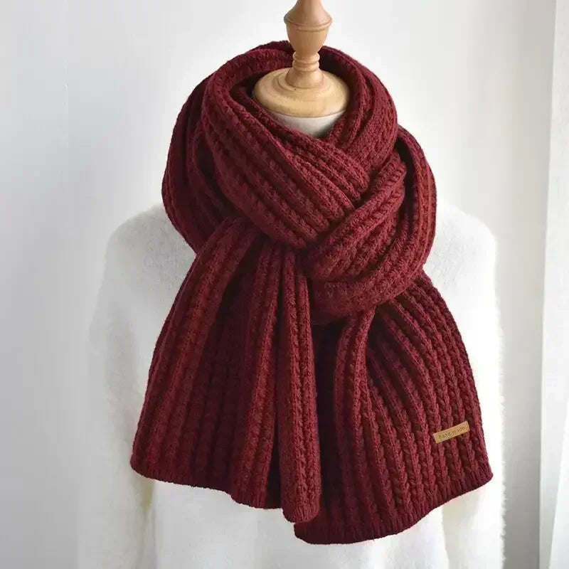 Echarpe Tricot Bordeaux 
