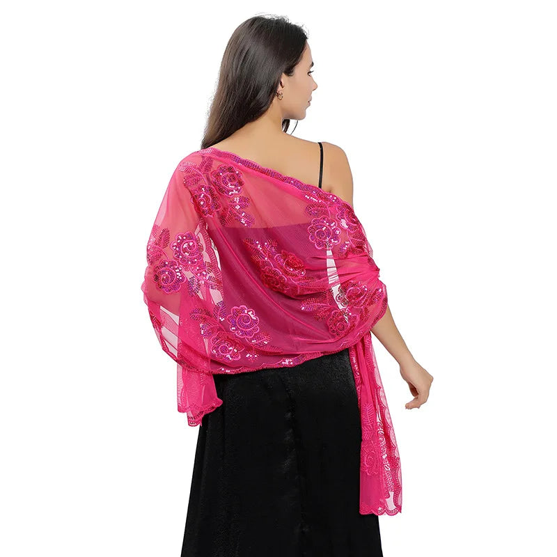 Etole Femme Cérémonie Chic Fuchsia 60*190cm