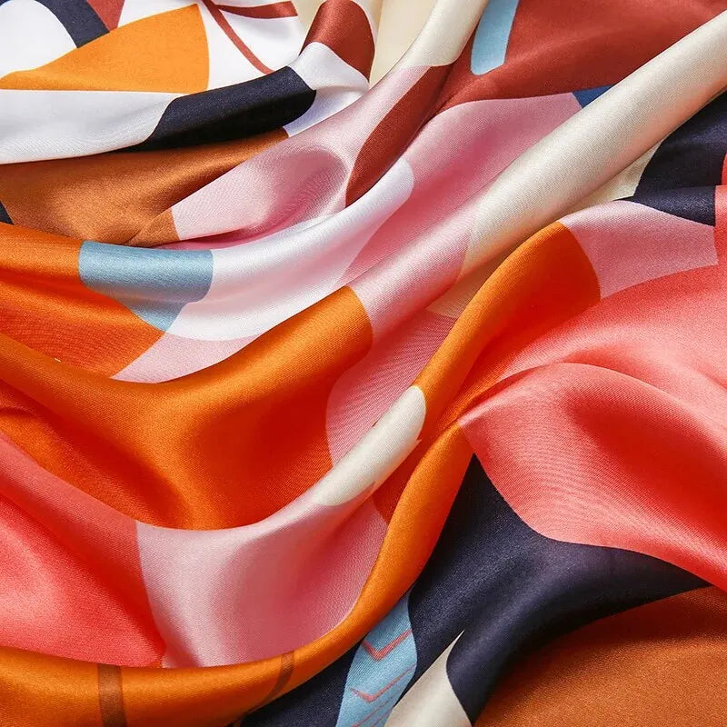 Petit Foulard Carré Synthétique 