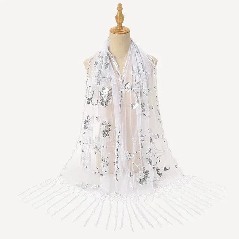 Etole Femme Pour Mariage Transparent et Argenté 135*175cm