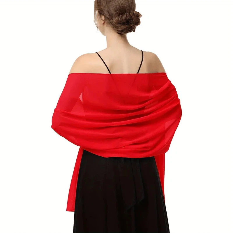 Etole Femme Chic Rouge Cerise 180*75cm